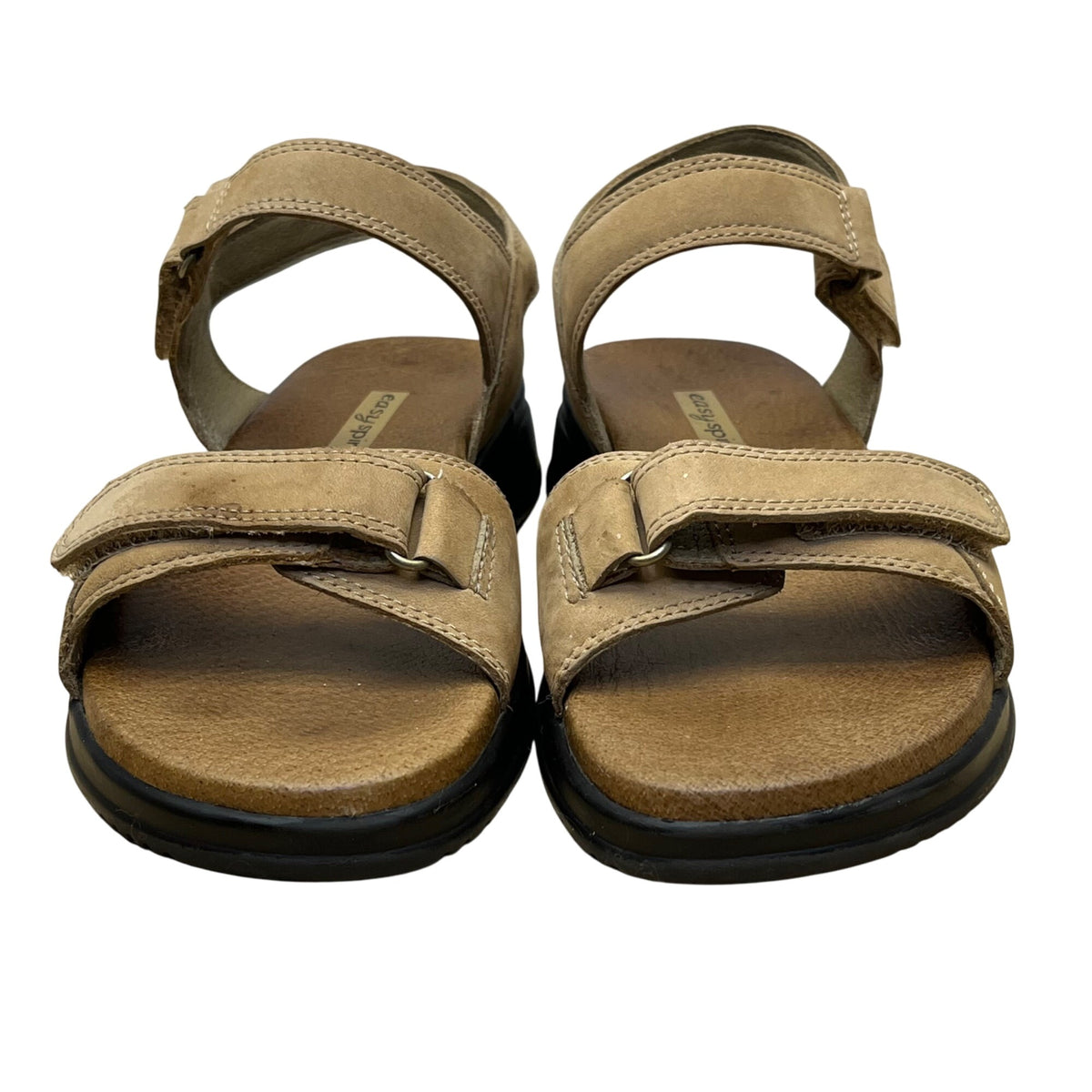 Easy Spirit Women’s Camel Nubuck Anti-Gravity Sandals Adjustable Straps Size 7M