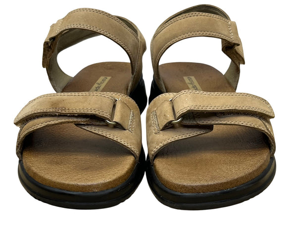 Easy Spirit Women’s Camel Nubuck Anti-Gravity Sandals Adjustable Straps Size 7M