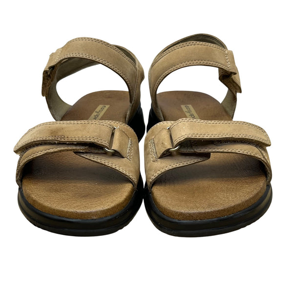 Easy Spirit Women’s Camel Nubuck Anti-Gravity Sandals Adjustable Straps Size 7M