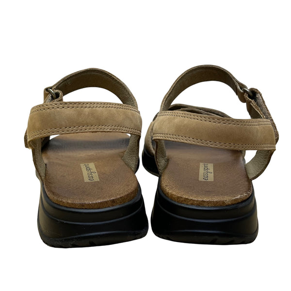 Easy Spirit Women’s Camel Nubuck Anti-Gravity Sandals Adjustable Straps Size 7M