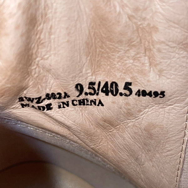 Chinese Laundry Womens Beige Suede Block Heel K Cavallari Ankle Boots Size 9.5