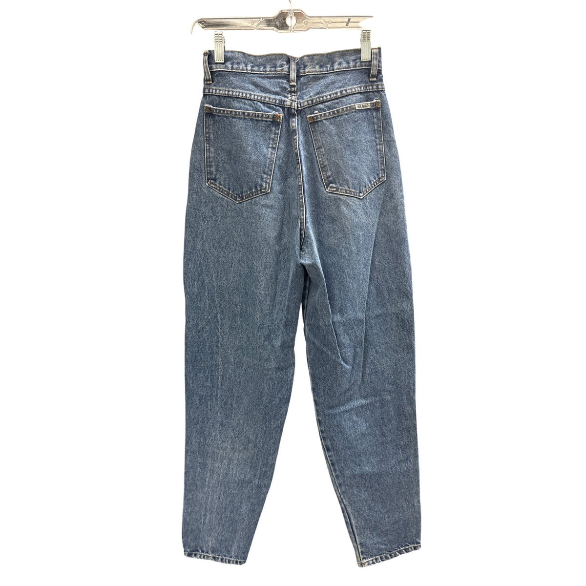 Bill Blass Womens Blue Denim Jeans Size 6 High Waisted Tapered Leg Vintage Look