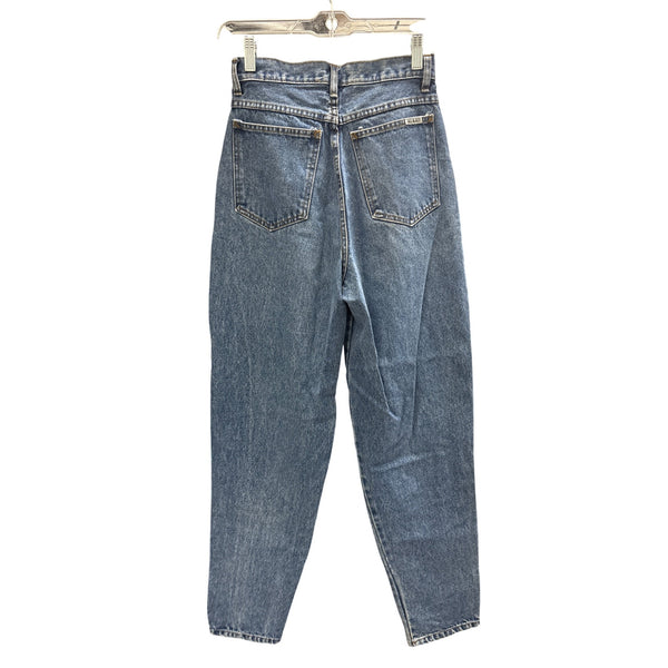 Bill Blass Womens Blue Denim Jeans Size 6 High Waisted Tapered Leg Vintage Look