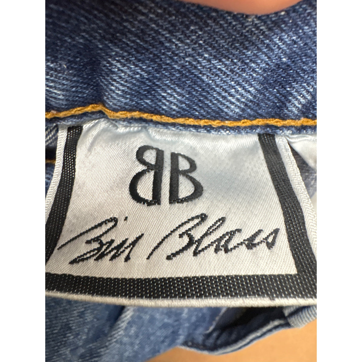 Bill Blass Womens Blue Denim Jeans Size 6 High Waisted Tapered Leg Vintage Look