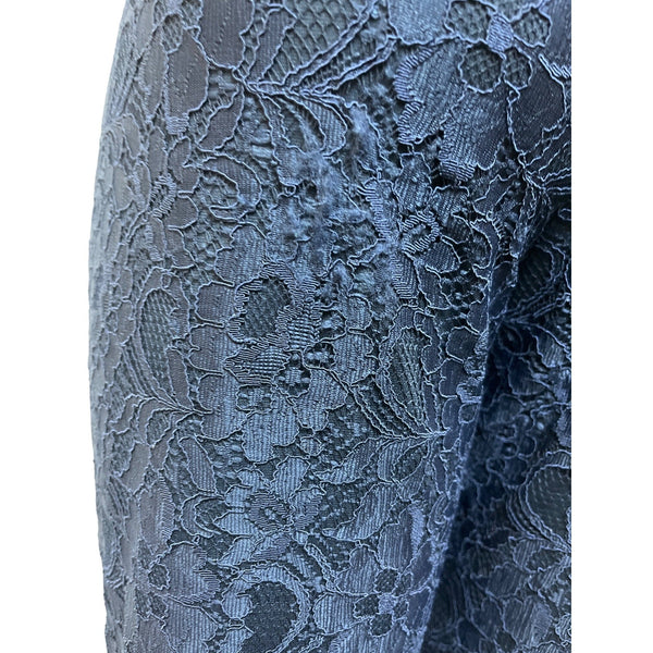 Banana Republic Women's Dark Blue Flower Print Pants With Outer Pockets Sz 2