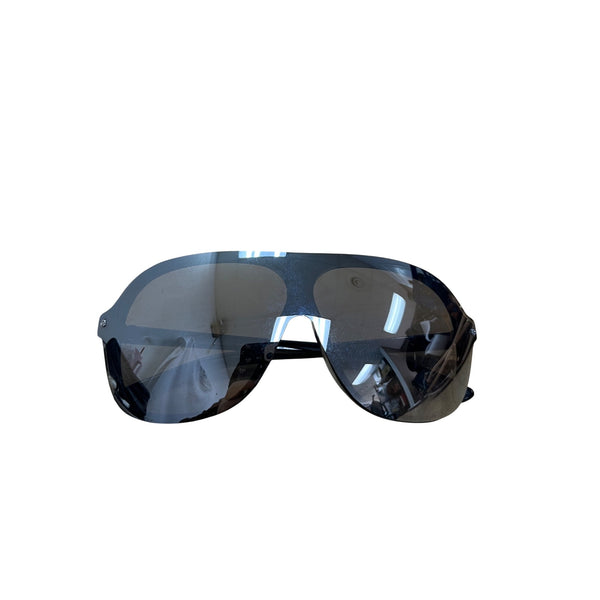 Oversized Black UV400 Protection Frameless Sunglasses