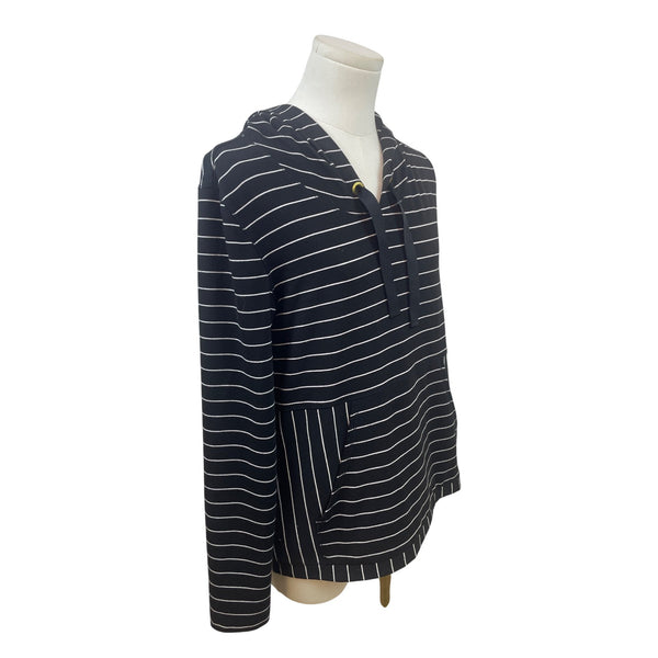 Chicos Zenergy Women’s Stripe Hoodie Black/White Pullover Sz 0 US (4/6)