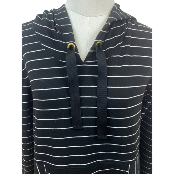 Chicos Zenergy Women’s Stripe Hoodie Black/White Pullover Sz 0 US (4/6)