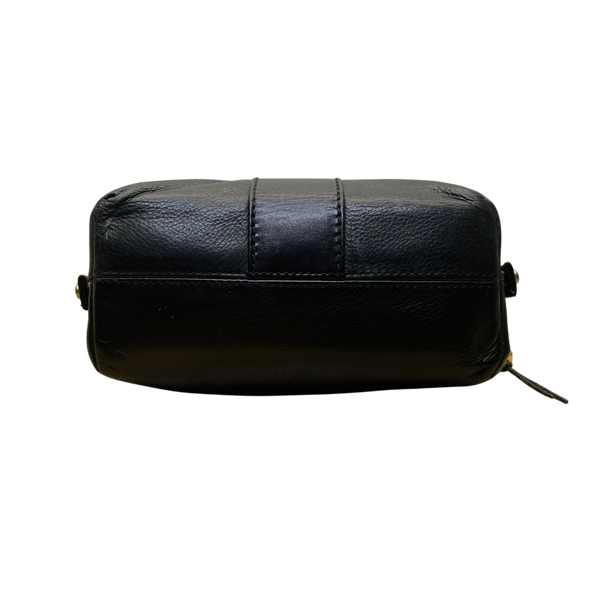 HCL Women’s Black Leather Gold Accents Handcrafted Shoulder Crossbody Bag