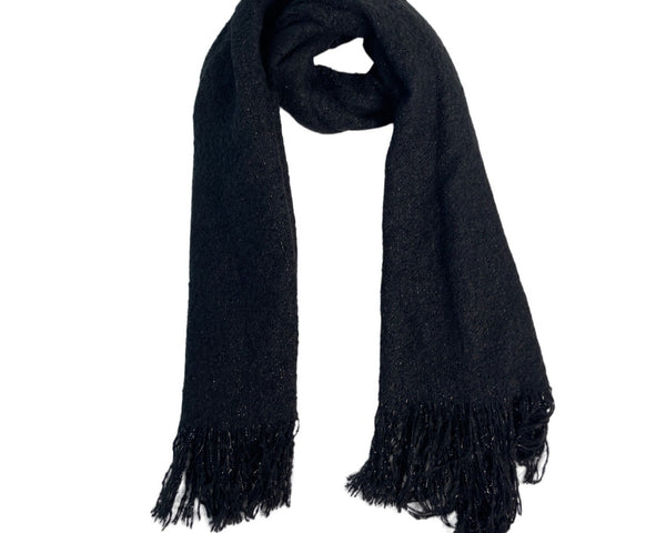 Covington Unisex Black Shawl Wrap Arround One Size New