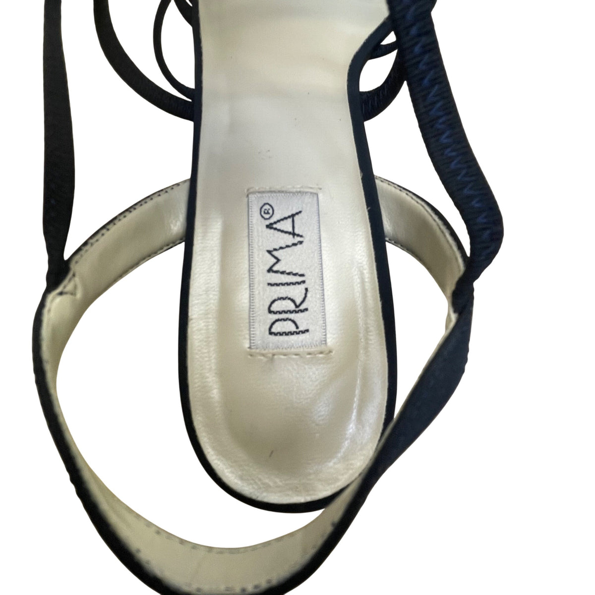 Prima Women’s Navy Strappy Block Heel Twiggy Sandals Size 8M