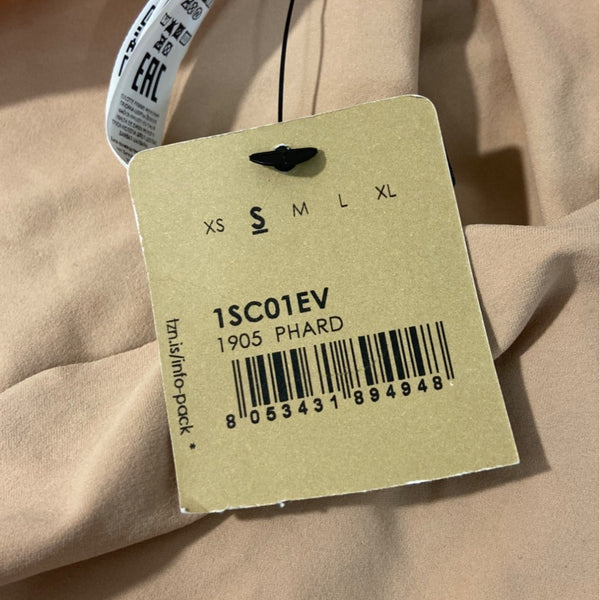 Tezenis Womens Panty High-Waist Briefs Eco-Friendly Econyl Fibre Nude Sz S- NEW