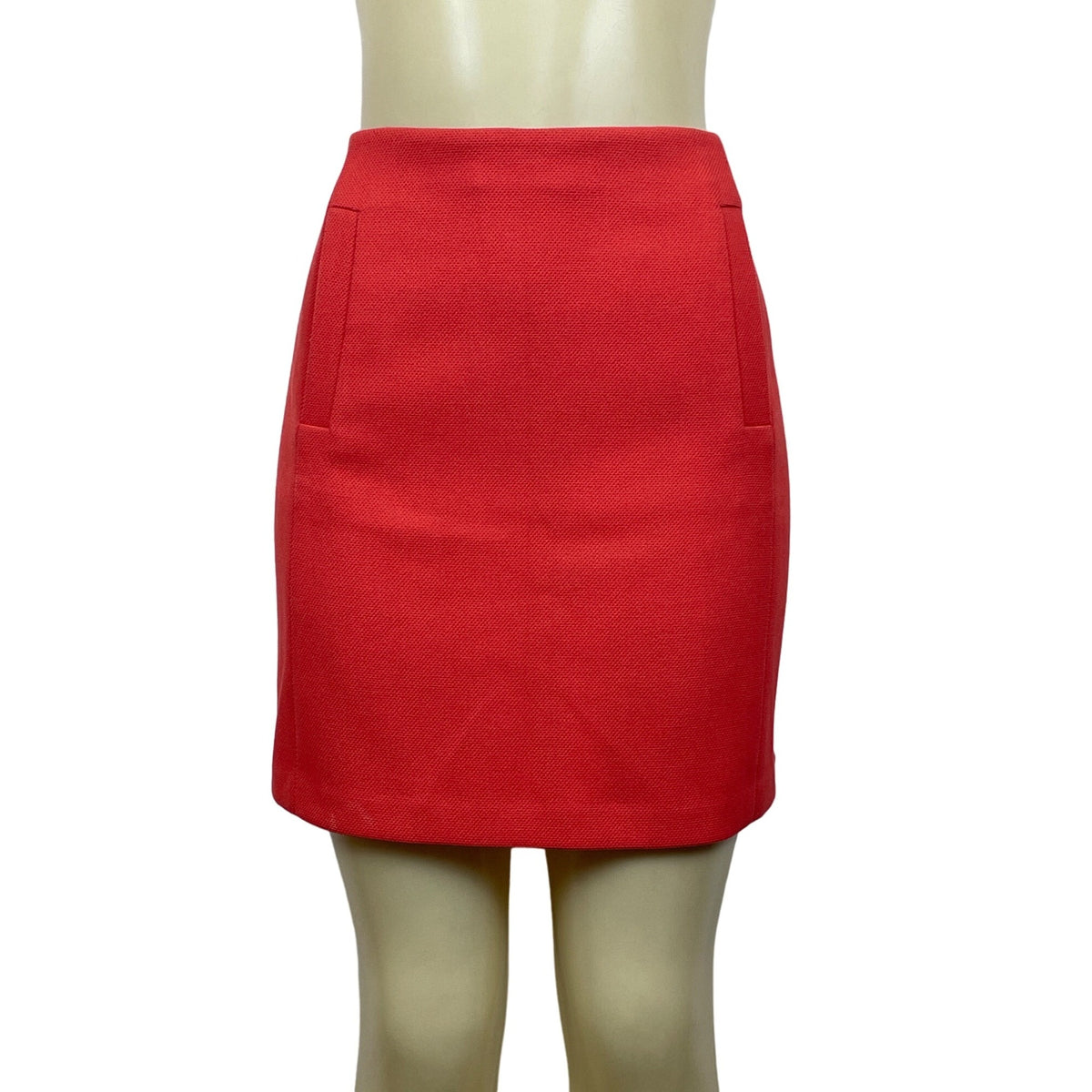 Banana Republic Women's Petite Scarlet Red Short Skirt With Pockets 4