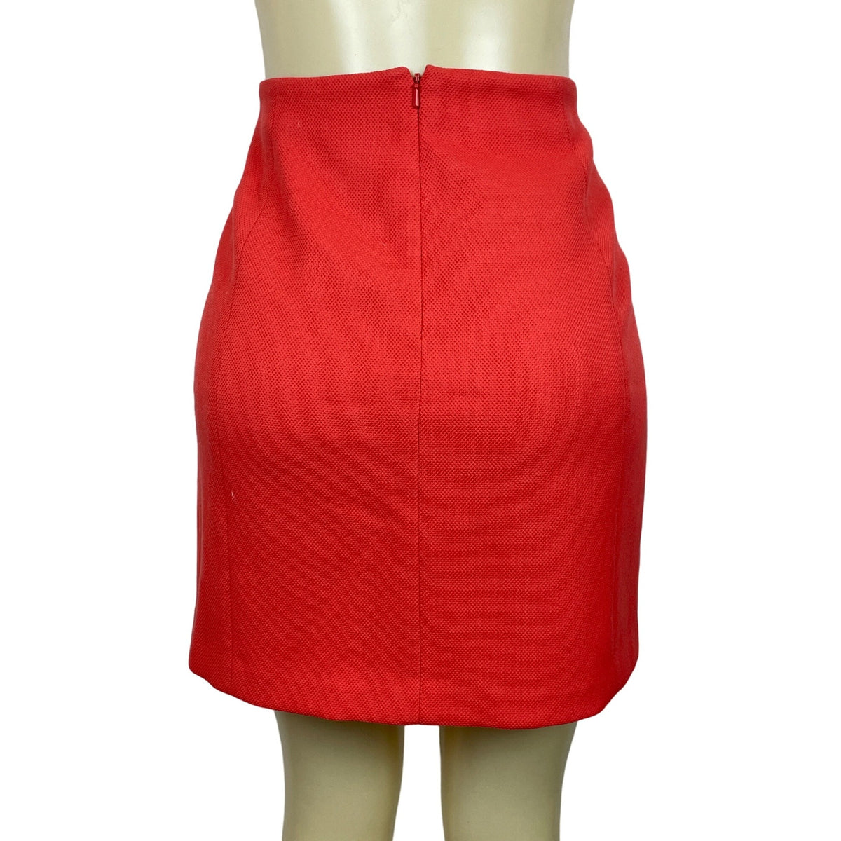 Banana Republic Women's Petite Scarlet Red Short Skirt With Pockets 4