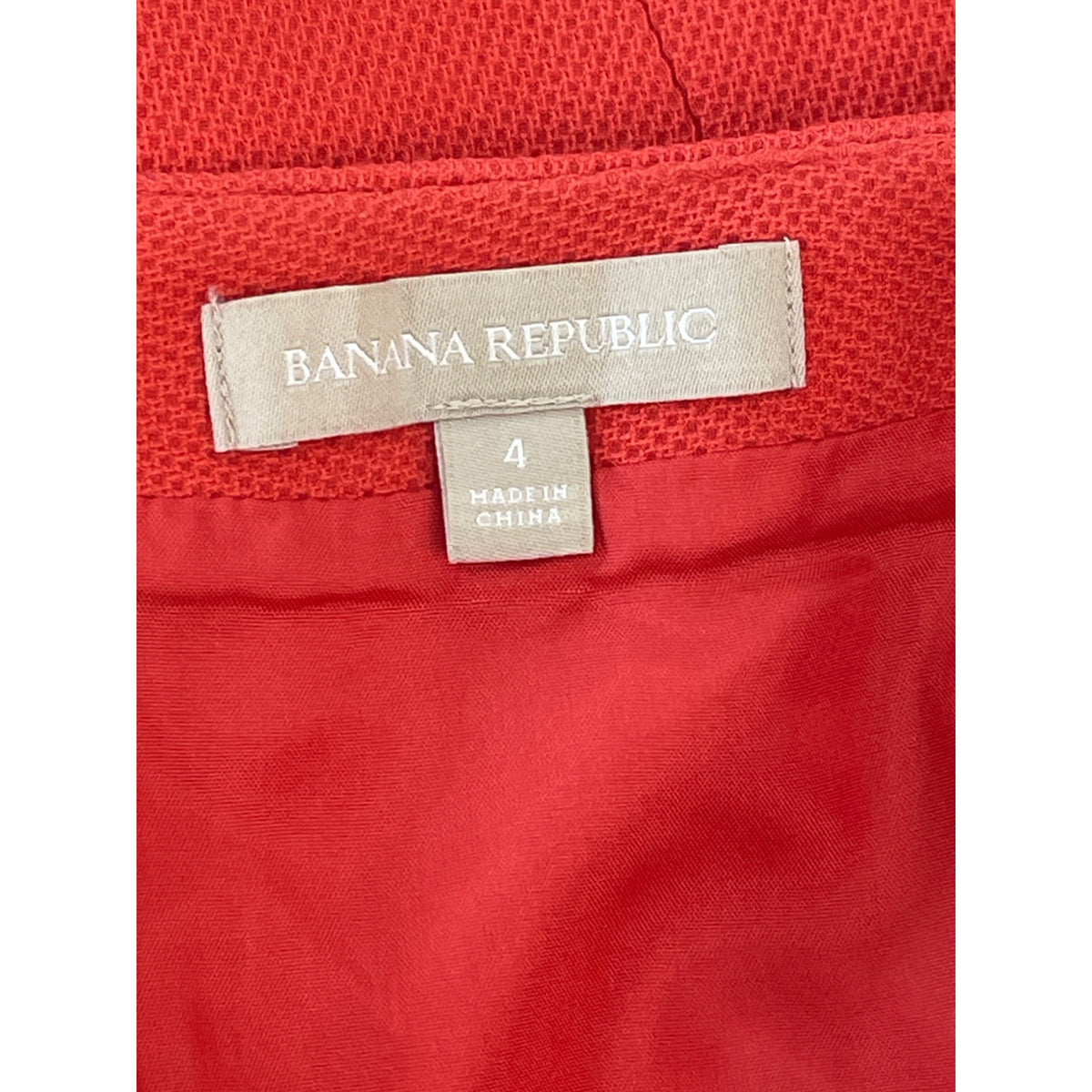 Banana Republic Women's Petite Scarlet Red Short Skirt With Pockets 4
