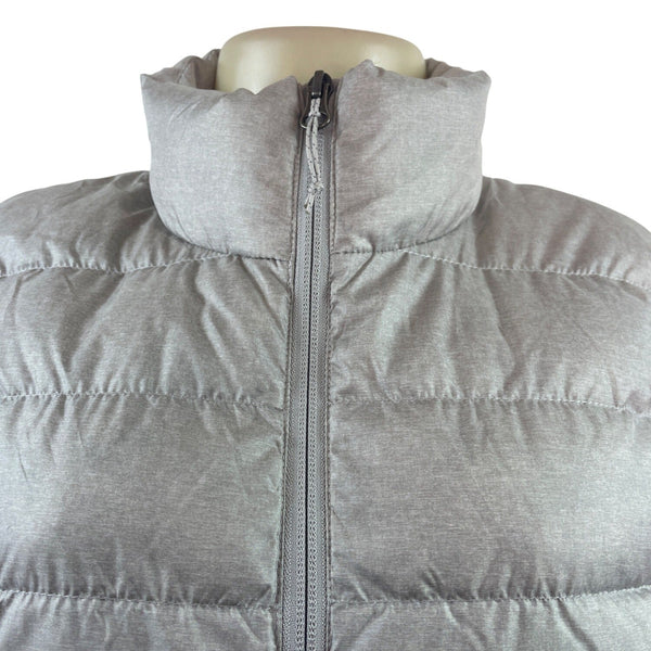 Eddie Bauer Women's Puffer Vest With Full-Zip Closure In Light Gray Size L - New