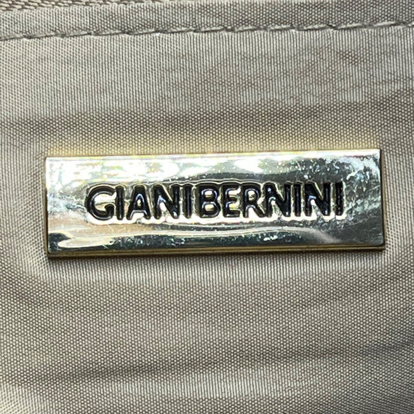 Giani Bernini Womens Brown Multi-Material Patchwork Double Straps Tote Bag