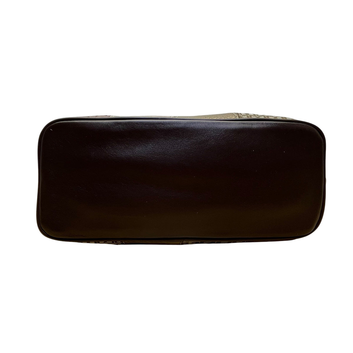 Giani Bernini Womens Brown Multi-Material Patchwork Double Straps Tote Bag