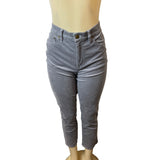 J. Crew Women's High Waist Grey corduroy Skinny Jeans Sz 28