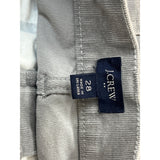 J. Crew Women's High Waist Grey corduroy Skinny Jeans Sz 28