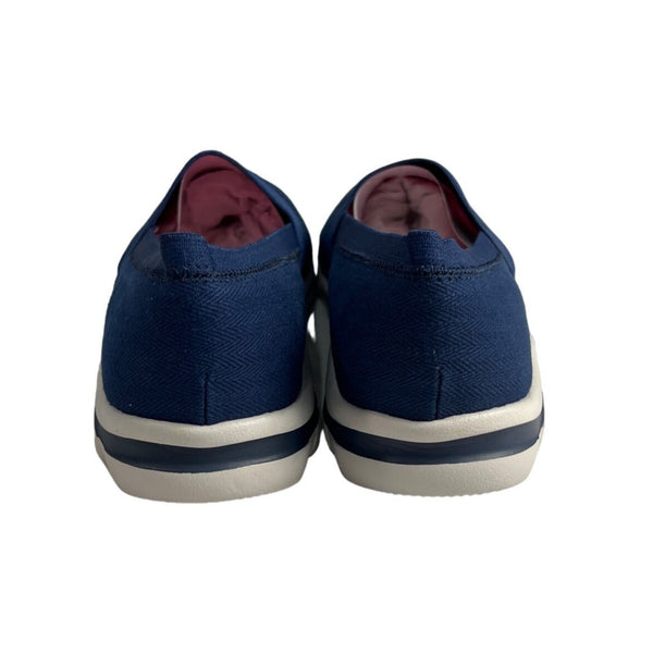 Lands End Women's Blue Pink Slip In Shoes Sz 9