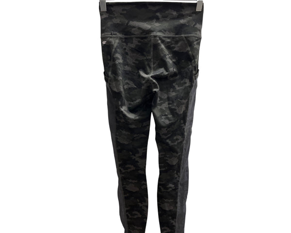 Fabletics Womens Black & Gray Camouflage Compression Powerhold Leggings XS