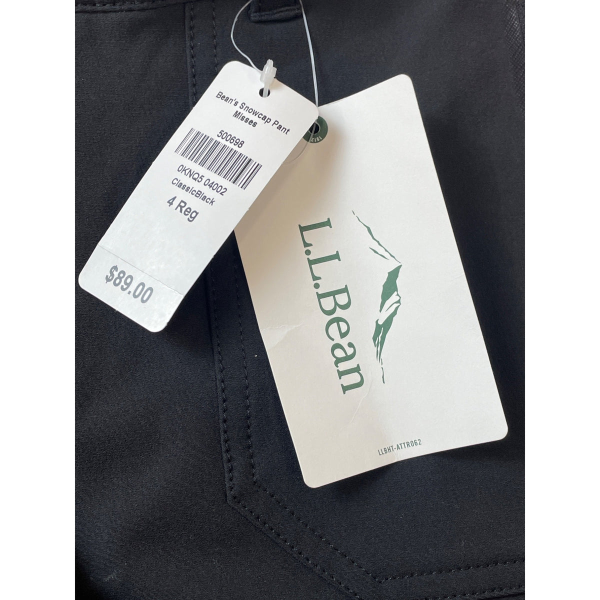 L.L.Bean Women's Black Stretch Comfy Dress Pants with Pockets Sz 4 - NWT