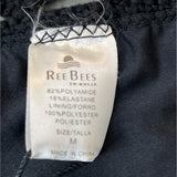 Ree Bees Women's Black Crochet Top Sz M - NWT