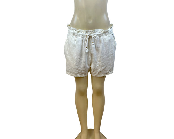 Hang Ten Women’s Cream Drawstring Shorts With Pockets Size L - New