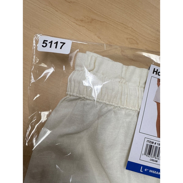 Hang Ten Women’s Cream Drawstring Shorts With Pockets Size L - New