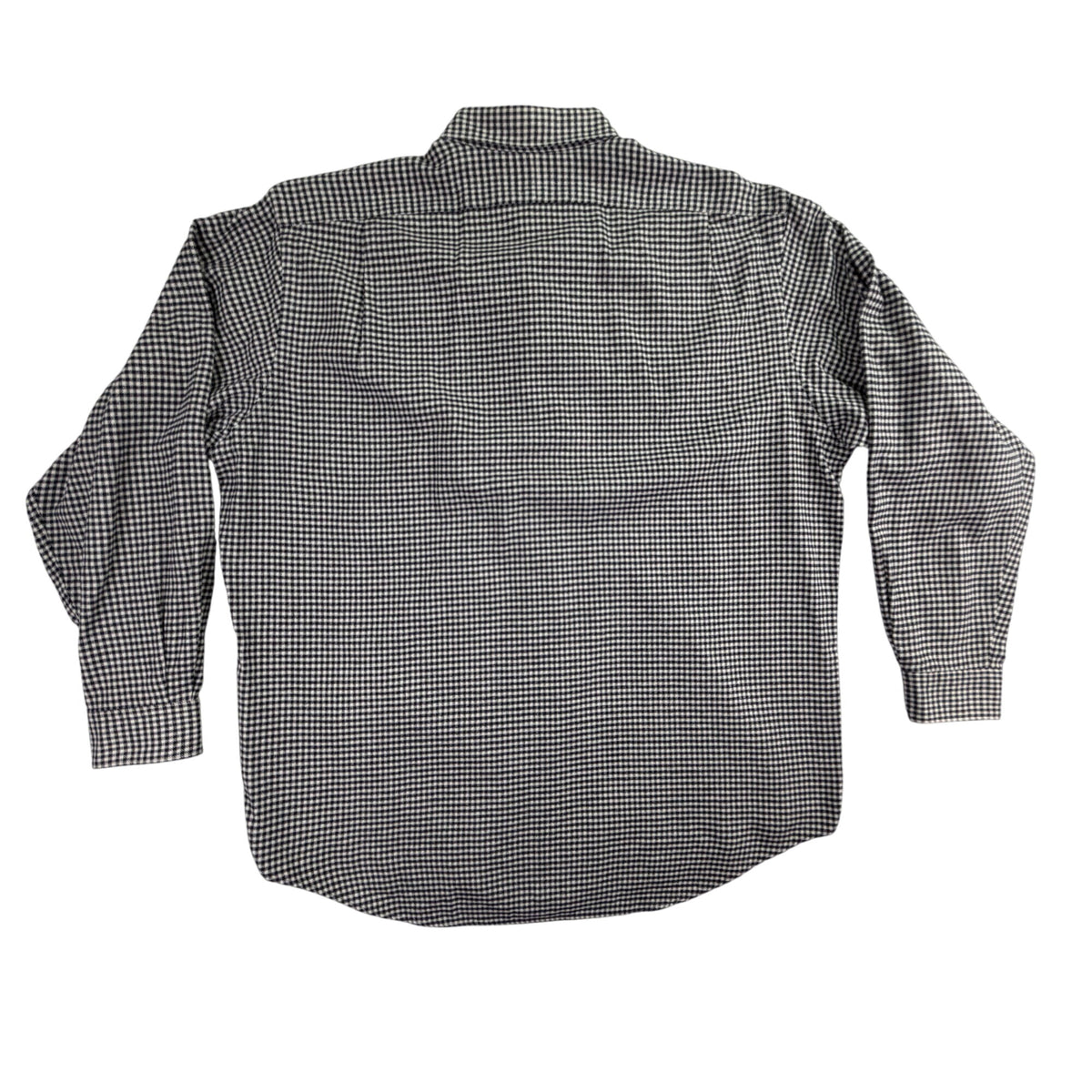 Polo Ralph Lauren Mens Black White Checkered Long Sleeve Button Up Shirt Size L