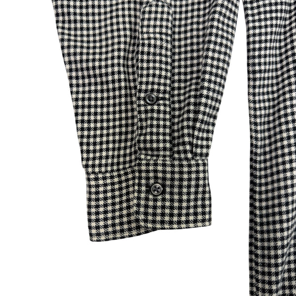 Polo Ralph Lauren Mens Black White Checkered Long Sleeve Button Up Shirt Size L