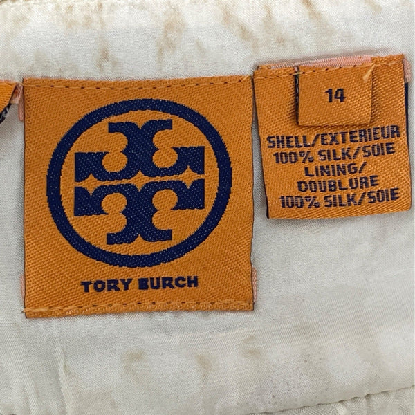 Tory Burch Womens Gold Sequin Shift Sleeveless Mini Dress Sz 14 - New