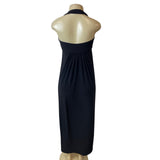 Kamalikulture Women's Black Halter Maxi Dress Size S