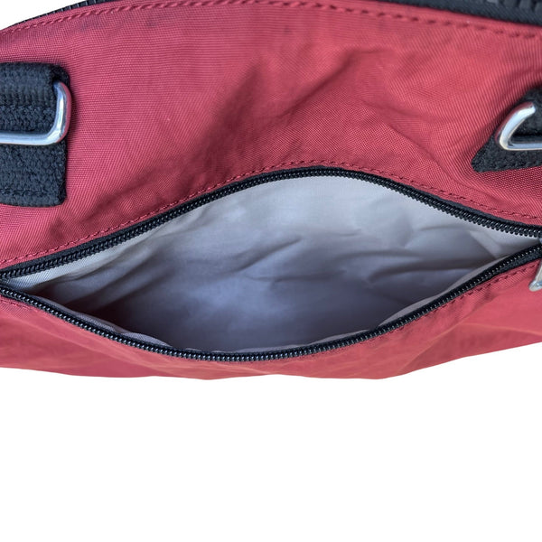 Kipling Women’s Red Nylon Adjustable Strap & Zip Closure Pockets Crossbody Bag