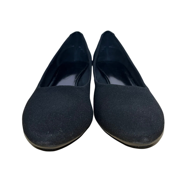 Circa Joan & David Women’s Black Fabric Upper Wedge Pumps Size 7M