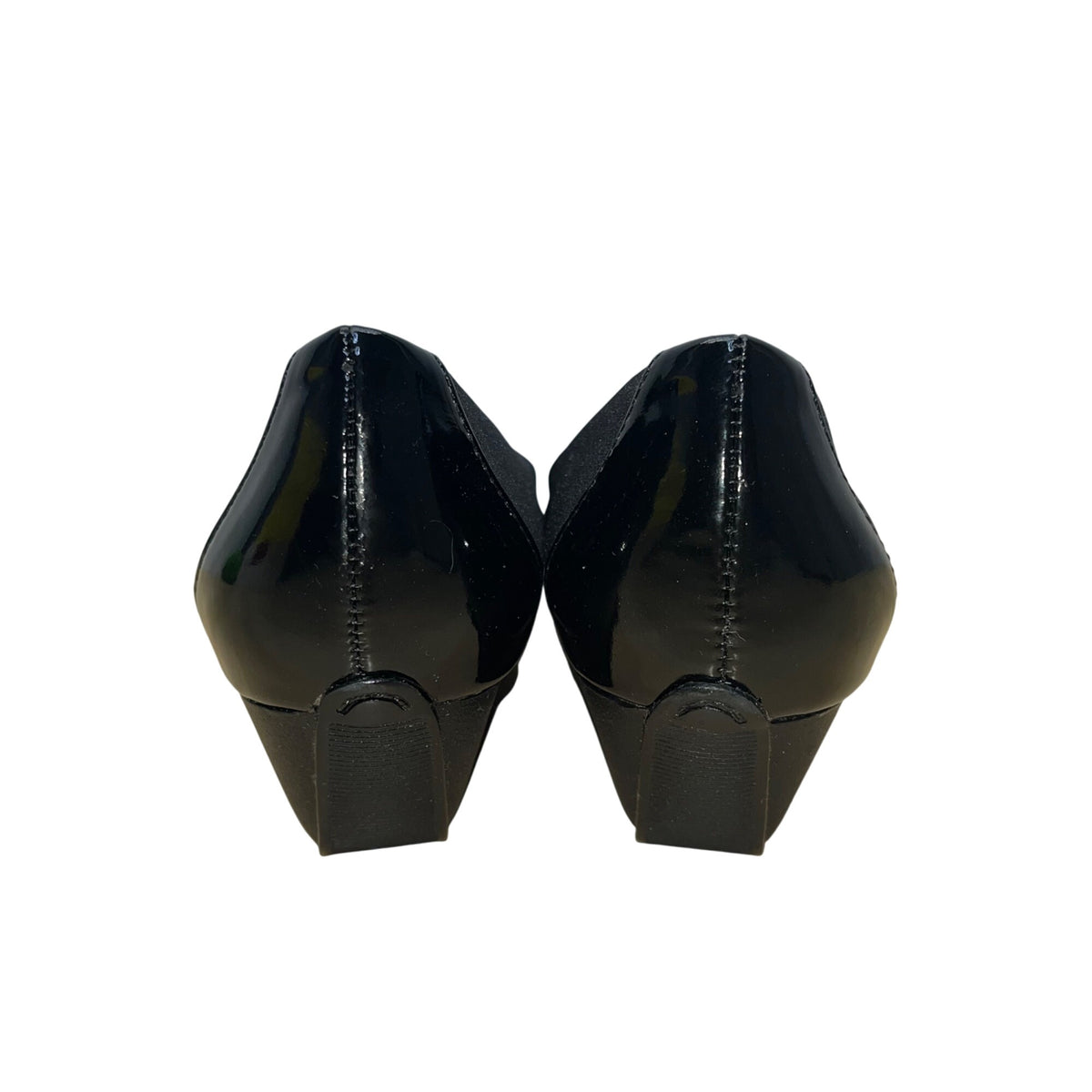 Circa Joan & David Women’s Black Fabric Upper Wedge Pumps Size 7M