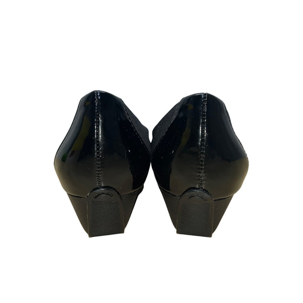 Circa Joan & David Women’s Black Fabric Upper Wedge Pumps Size 7M