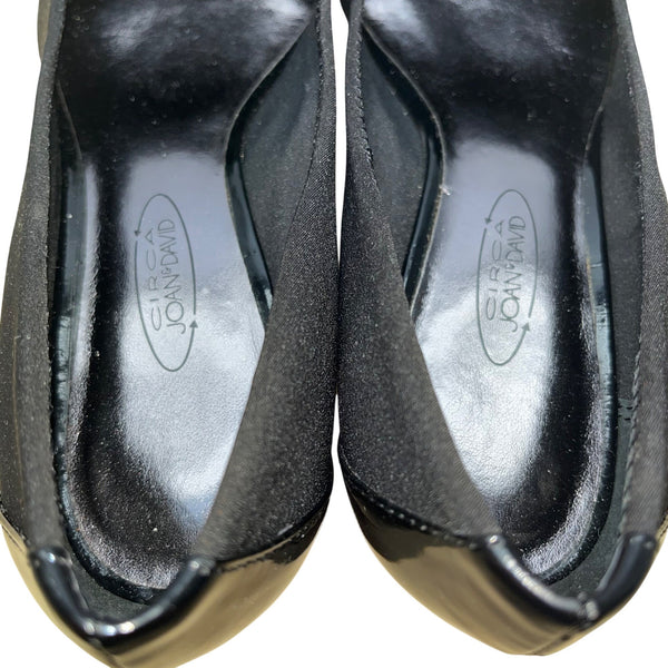 Circa Joan & David Women’s Black Fabric Upper Wedge Pumps Size 7M