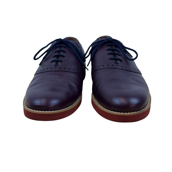 Vintage The Worthmore Men’s Burgundy Leather Lace Up Oxford Dress Shoes Size 9.5