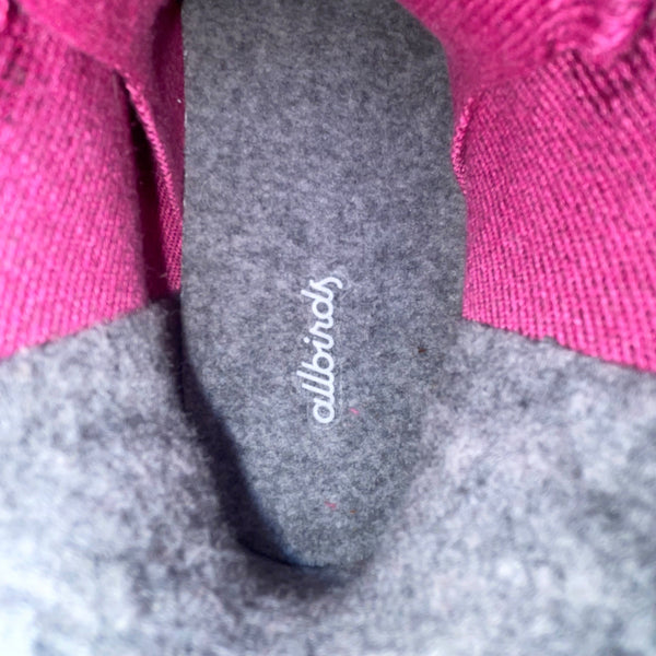 Allbirds Women’s Magenta Mesh Lightweight High-Top  Casual Sneakers Size W8