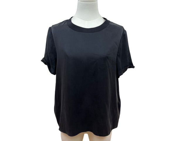 Alice + Olivia Women’s Black Short Sleeve Top Size L - New
