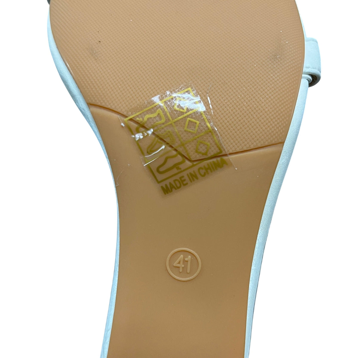 White Satin Ankle Strap Womens Sandals Open-Toe Heel Size 41 Elegant Dress Shoes