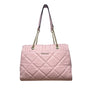 Aldo Pink Quilted With Chain Straps & Zip Pocket Dilacan Open Shoulder Bag