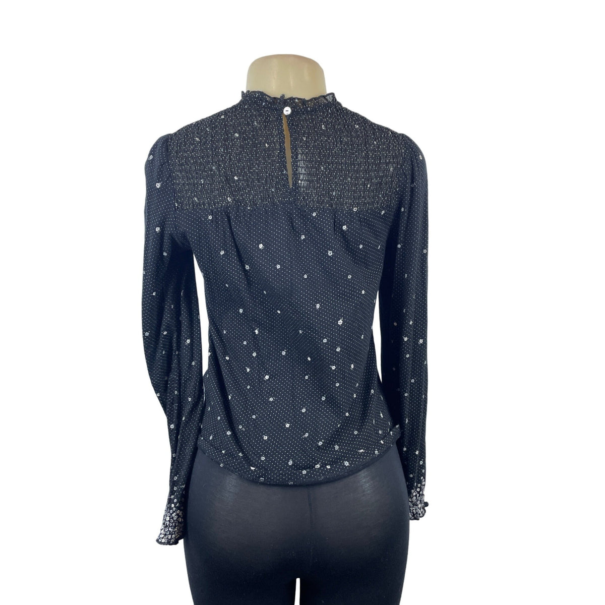 Lucky Brand Women's Black Blouse Size XS