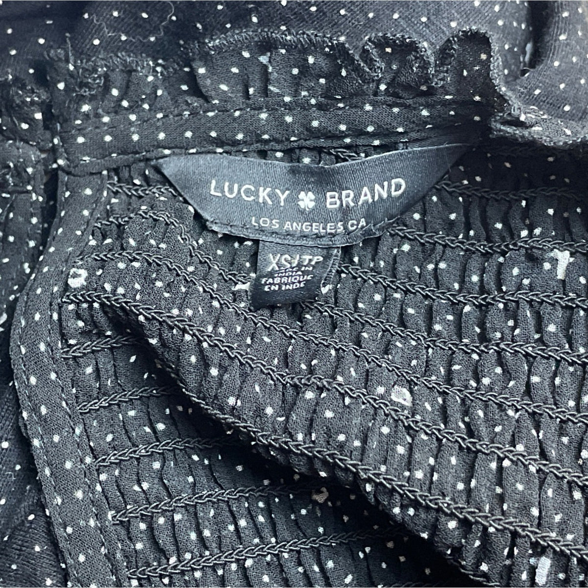 Lucky Brand Women's Black Blouse Size XS