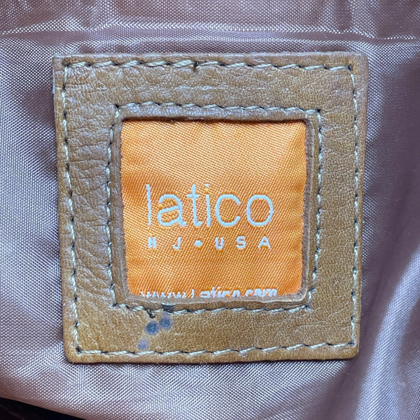 Latico Unisex Brown Leather Adjustable Strap Spacious Interior Crossbody Bag