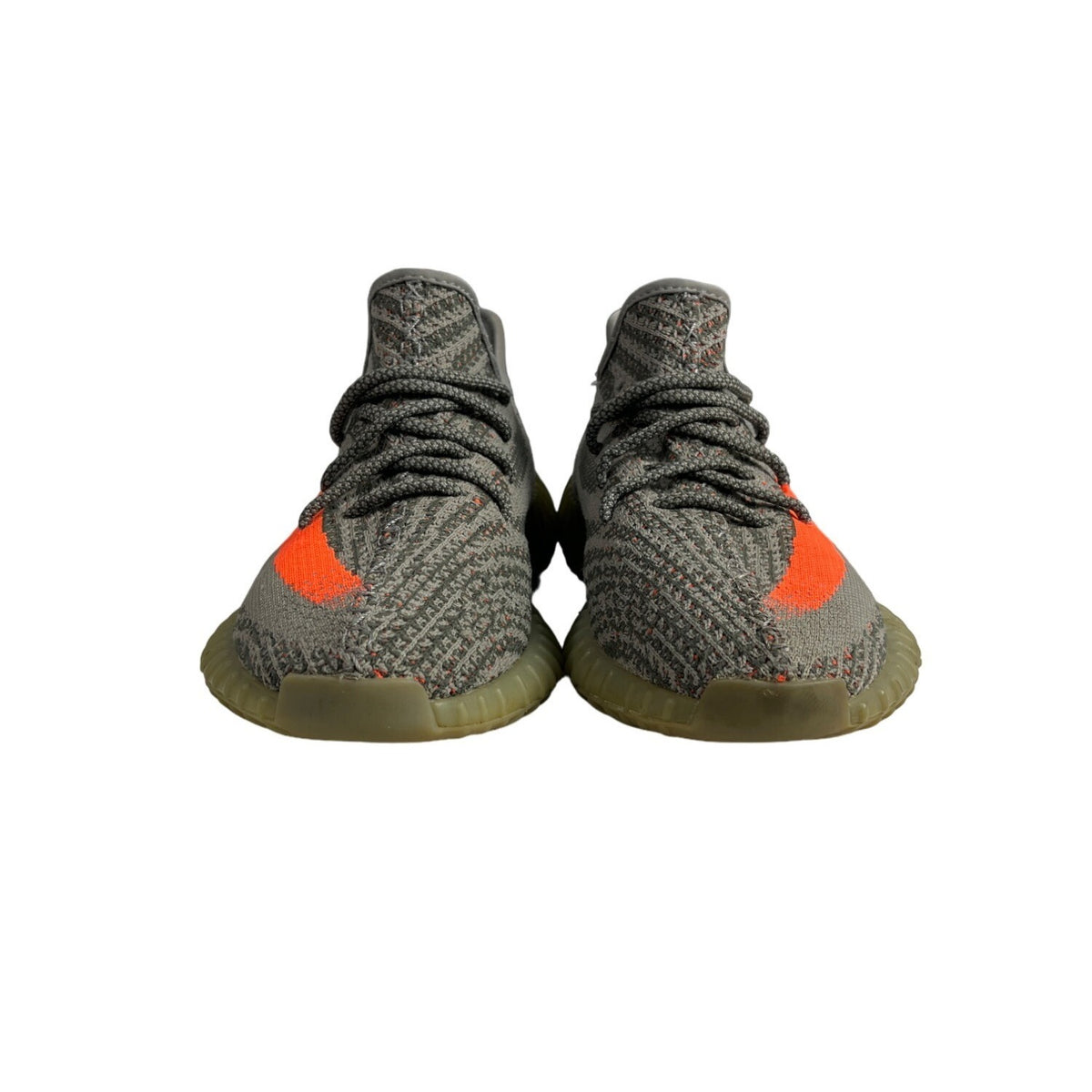 Adidas Men’s Gray Reflective Orange Yeezy 350 Boost v2 Beluga Sz 9.5
