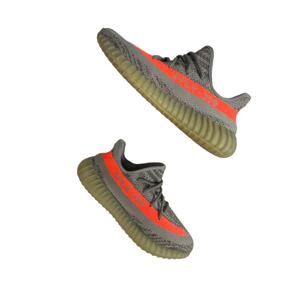 Adidas Men’s Gray Reflective Orange Yeezy 350 Boost v2 Beluga Sz 9.5