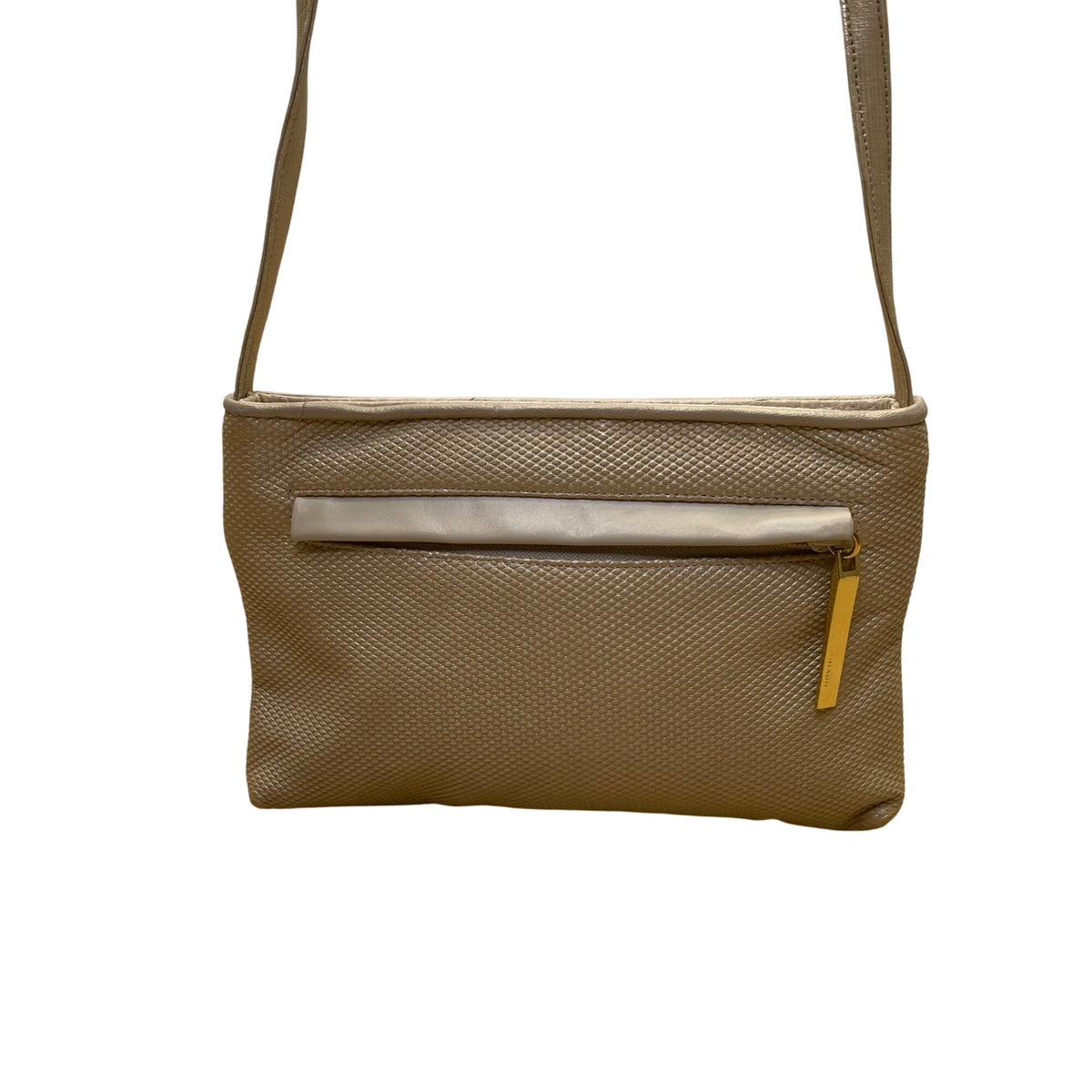 Sharif Women’s Gold Leather Butterfly Design Shoulder Clutch Size S